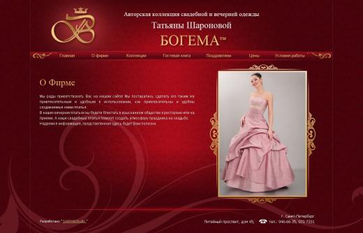 Дизайн сайта разработки 2009 года